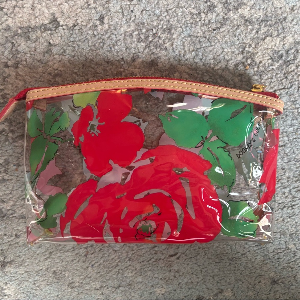 NWOT Dooney & Bourke clear cosmetic case